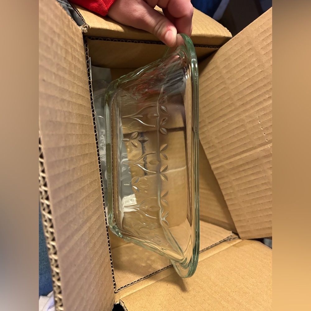 Fantasia fresh red 6x8 glass container